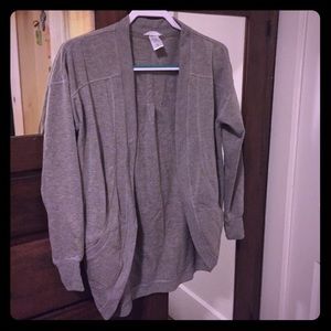 Jockey size small grey cardigan. Never worn.